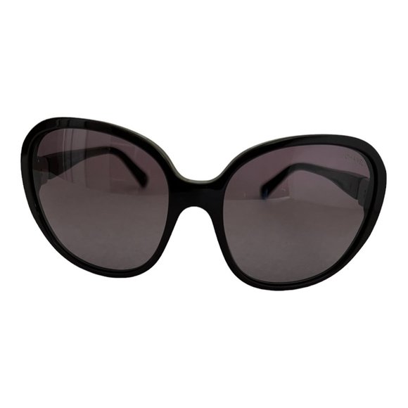 CHANEL: Matte Burgundy, Textured CC Sunglasses #10120 main image 9